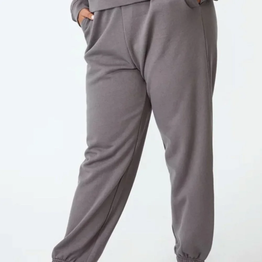 Brand New Ladies Cotton On Curve Comfortable Fleece Track Pants / Trackies - Picture 1 of 11